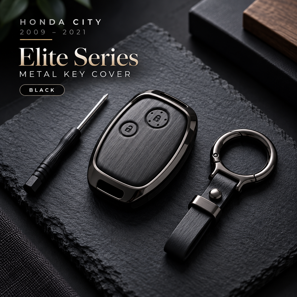 Honda City 2009–2021 ke Elite Series Metal Key Covers