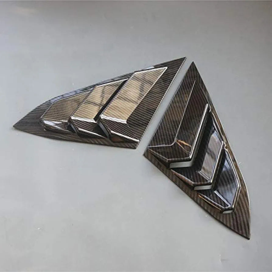 Honda civic x quater lower trims carbon fiber 2pcs set model 2016-2021