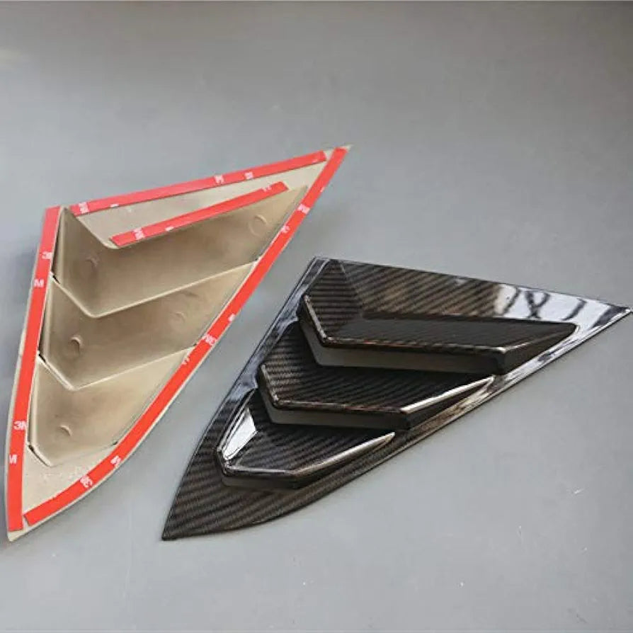 Honda civic x quater lower trims carbon fiber 2pcs set model 2016-2021