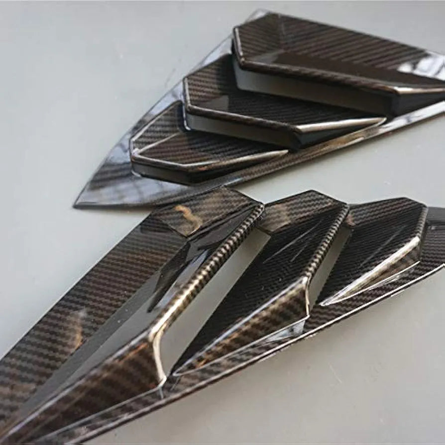 Honda civic x quater lower trims carbon fiber 2pcs set model 2016-2021