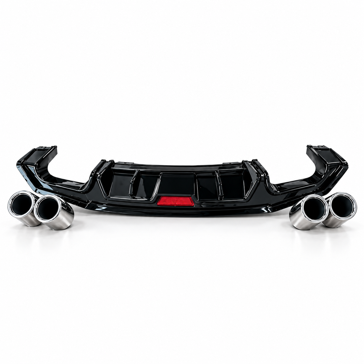 Honda Civic X Rear Diffuser – Gloss Black with Quad Exhaust Tips