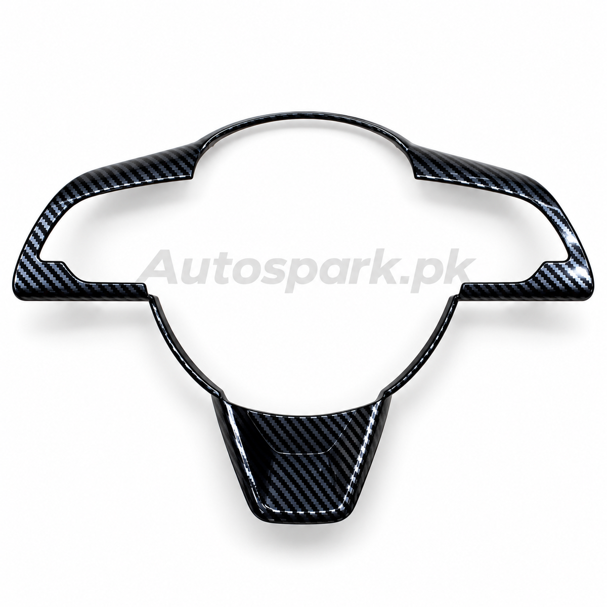 Suzuki Swift 2022–2026 Steering Wheel Trim Cover – Carbon Fiber Style
