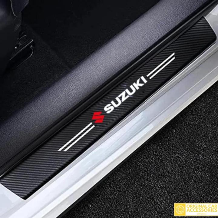 Textured Car Door Sill Protector 4pcs set