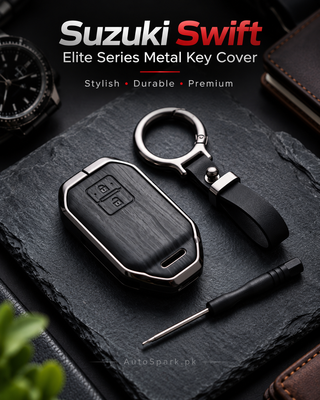 Suzuki Swift Elite Series Metal Key Cover model 2022-2026