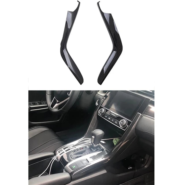 Honda Civic Carbon Fiber Console Pillars 2016-2021