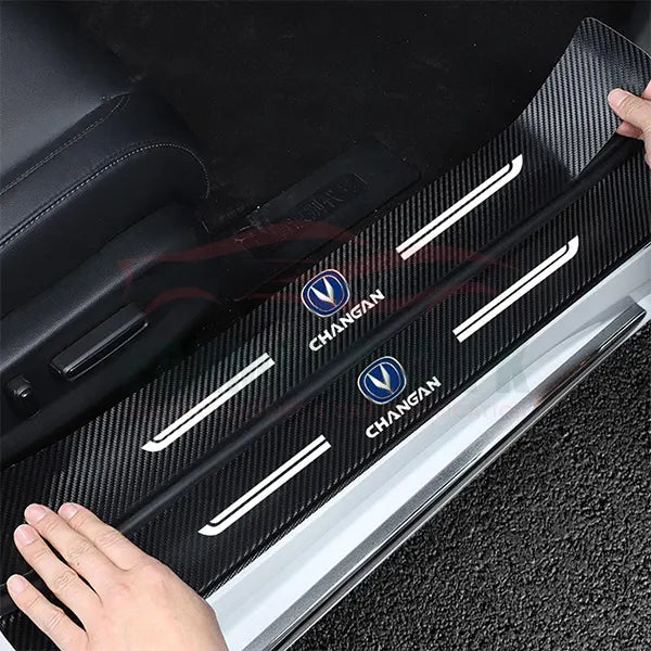 Textured Car Door Sill Protector 4pcs set