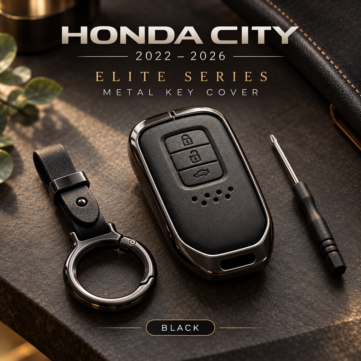 Honda City1.5 Elite Series Metal Key Covers model 2022-2026
