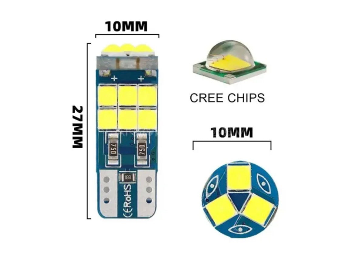 T10 LED parking bulb 15 led - Super bright led parking bulb canbus