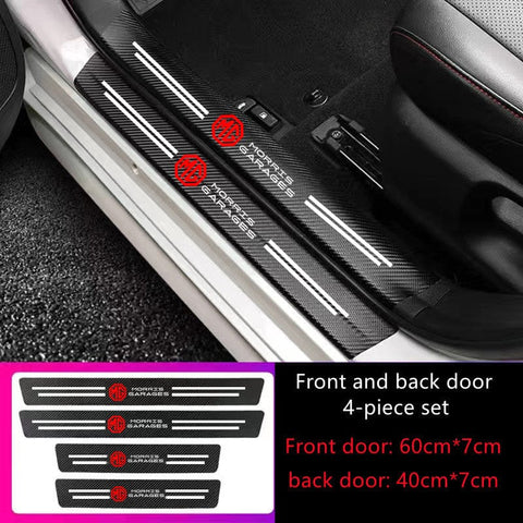 Textured Car Door Sill Protector 4pcs set