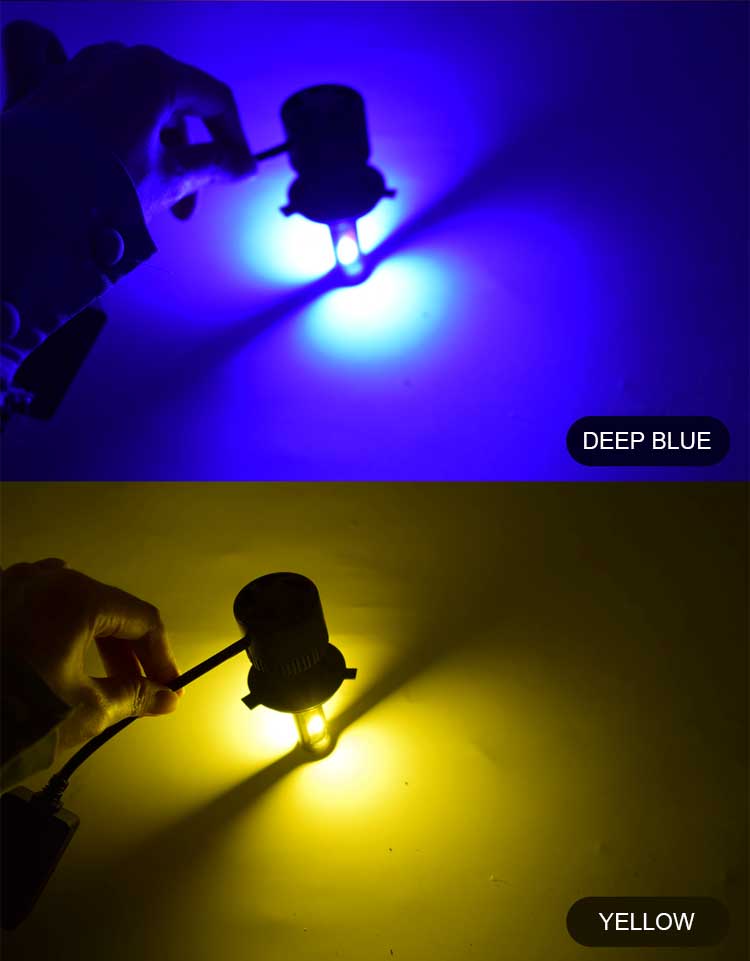 4 Colors Switch Back Fog Led Light With Flash H11  and - 2 PCs
