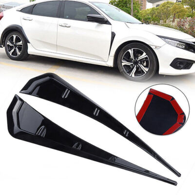 Universal Sport Fender Trim – Carbon Fiber & Glossy Black Finish