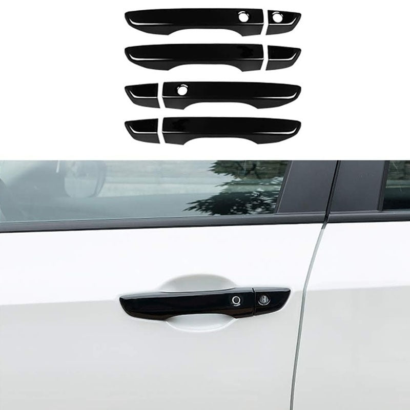 Honda Civic X Door Handle Covers – Carbon Fiber & Glossy Black