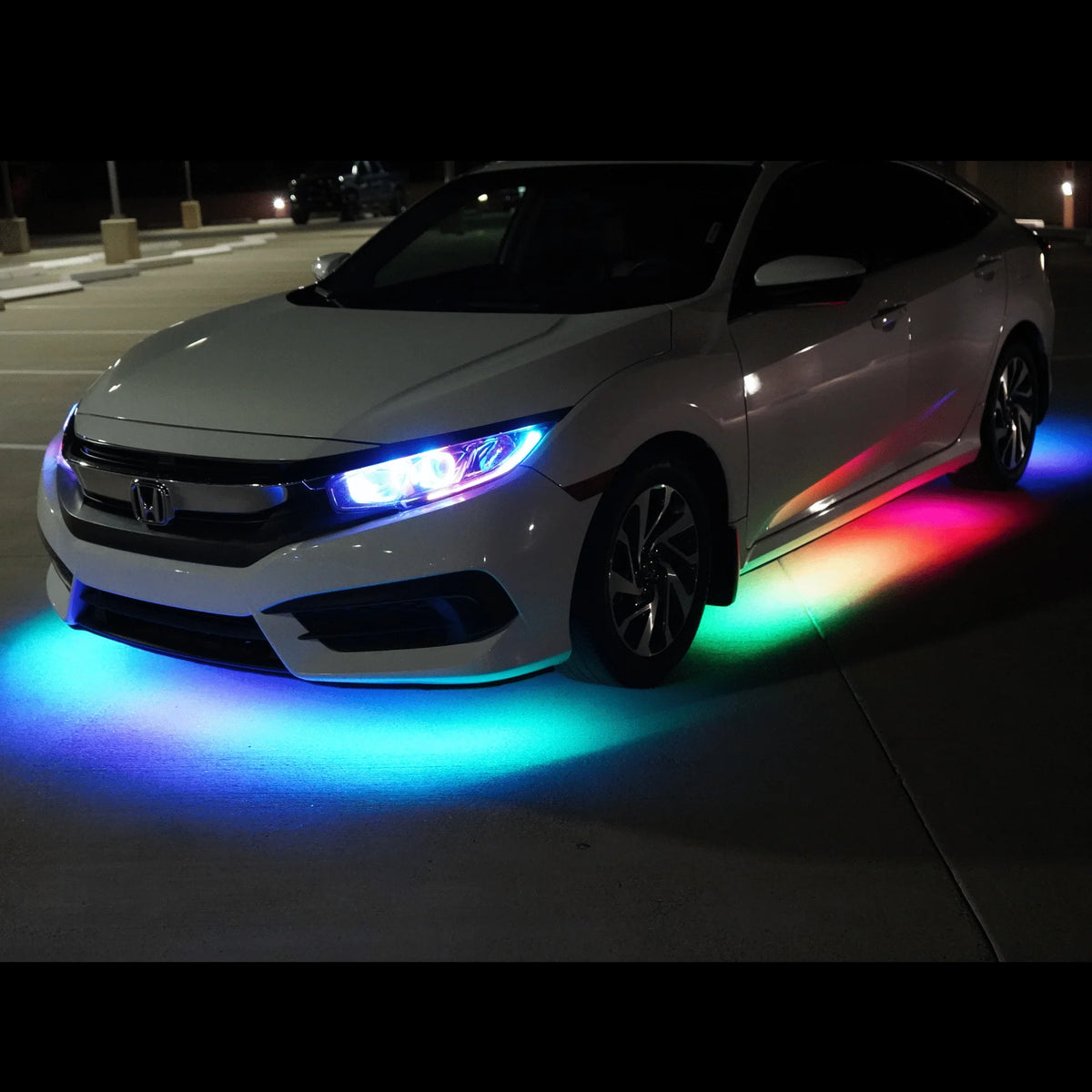 Universal car dynamic style under glow lights water proof