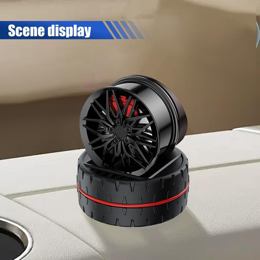 Wheel Hub Perfume Air Freshener 360° Rotating Car