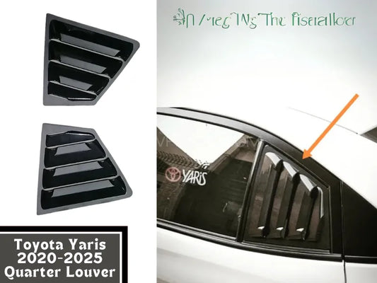 Toyota yaris Quater lower glass cover
