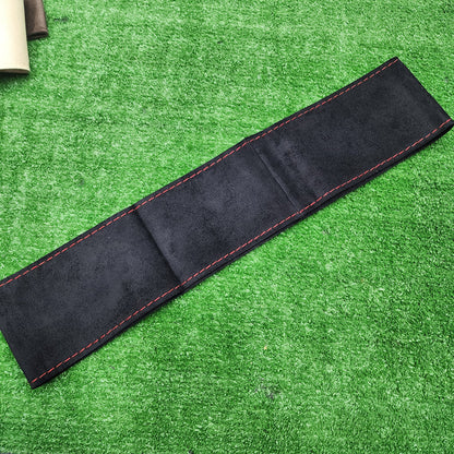 Universal alcantara stearing cover hand sewing 1pc ( black) color