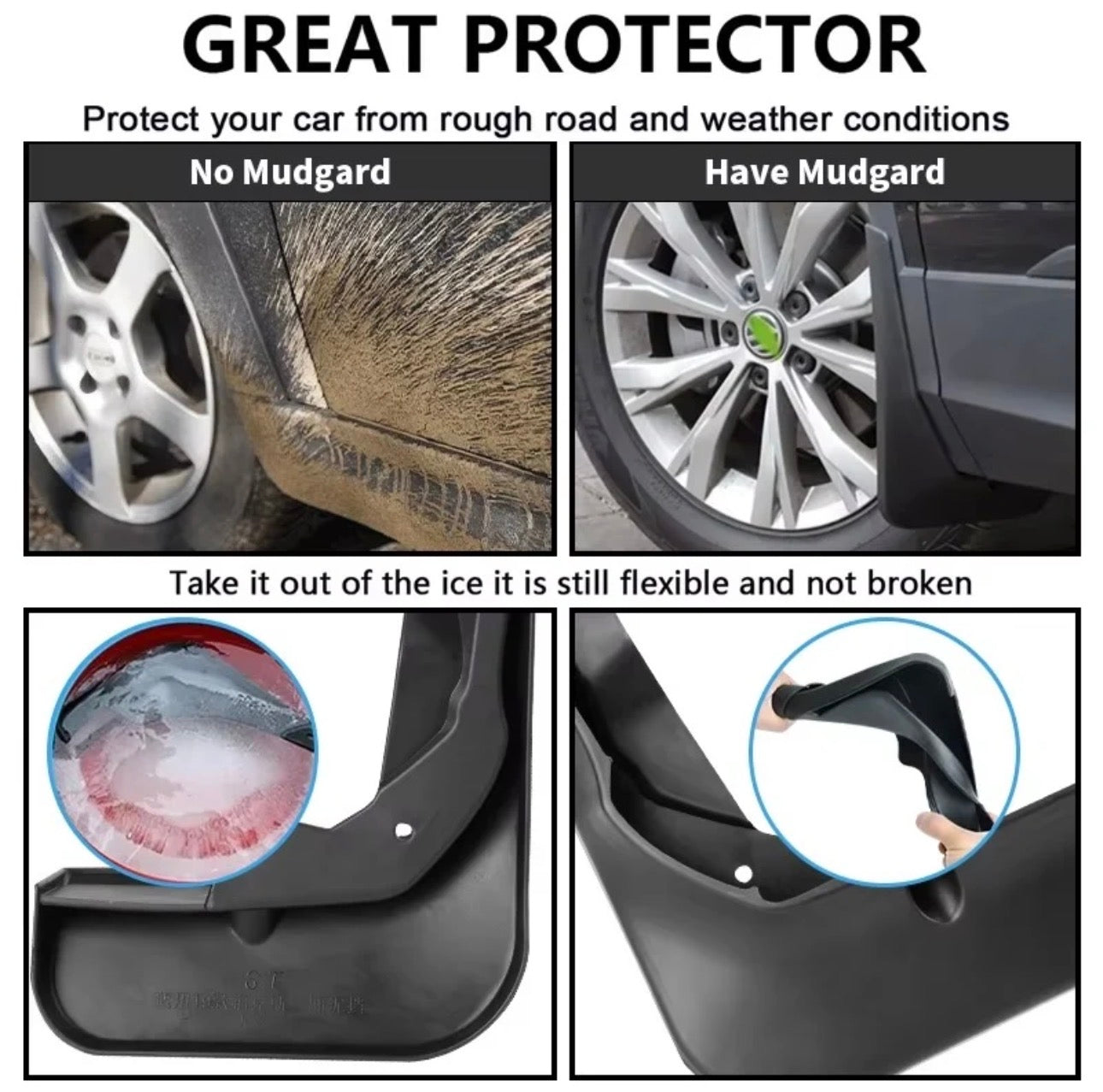 Kia Stonic Custom Fit Front Rear Mud Flaps In Premium Quality