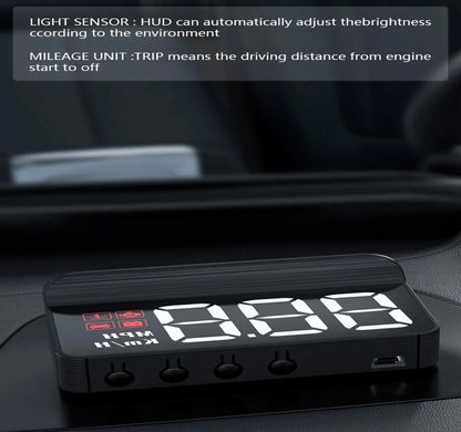 Universal M3 OBD2 HUD Digital Speedometer – Car Head Up Display