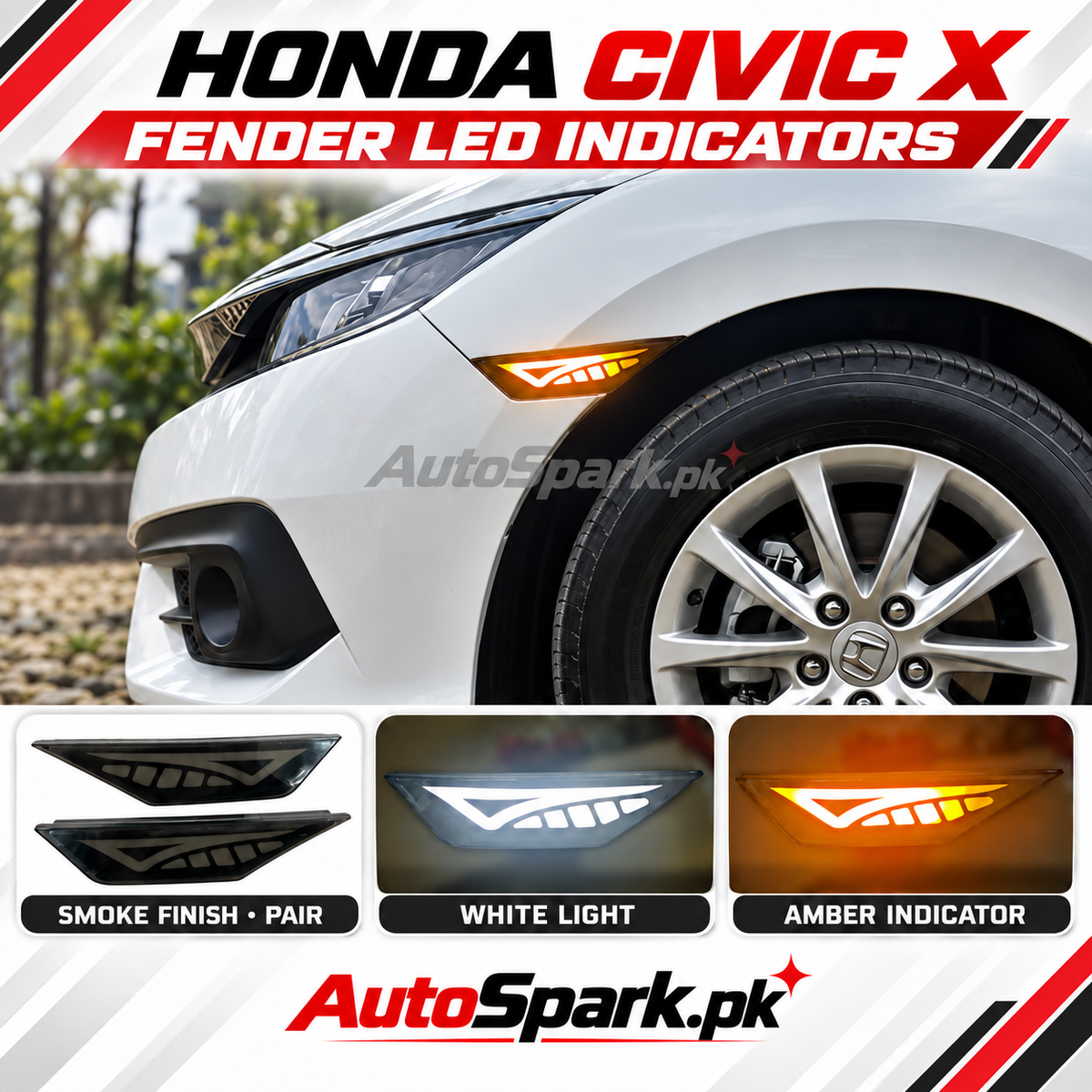 Honda Civic X Fender LED Indicators – CIVIC Design