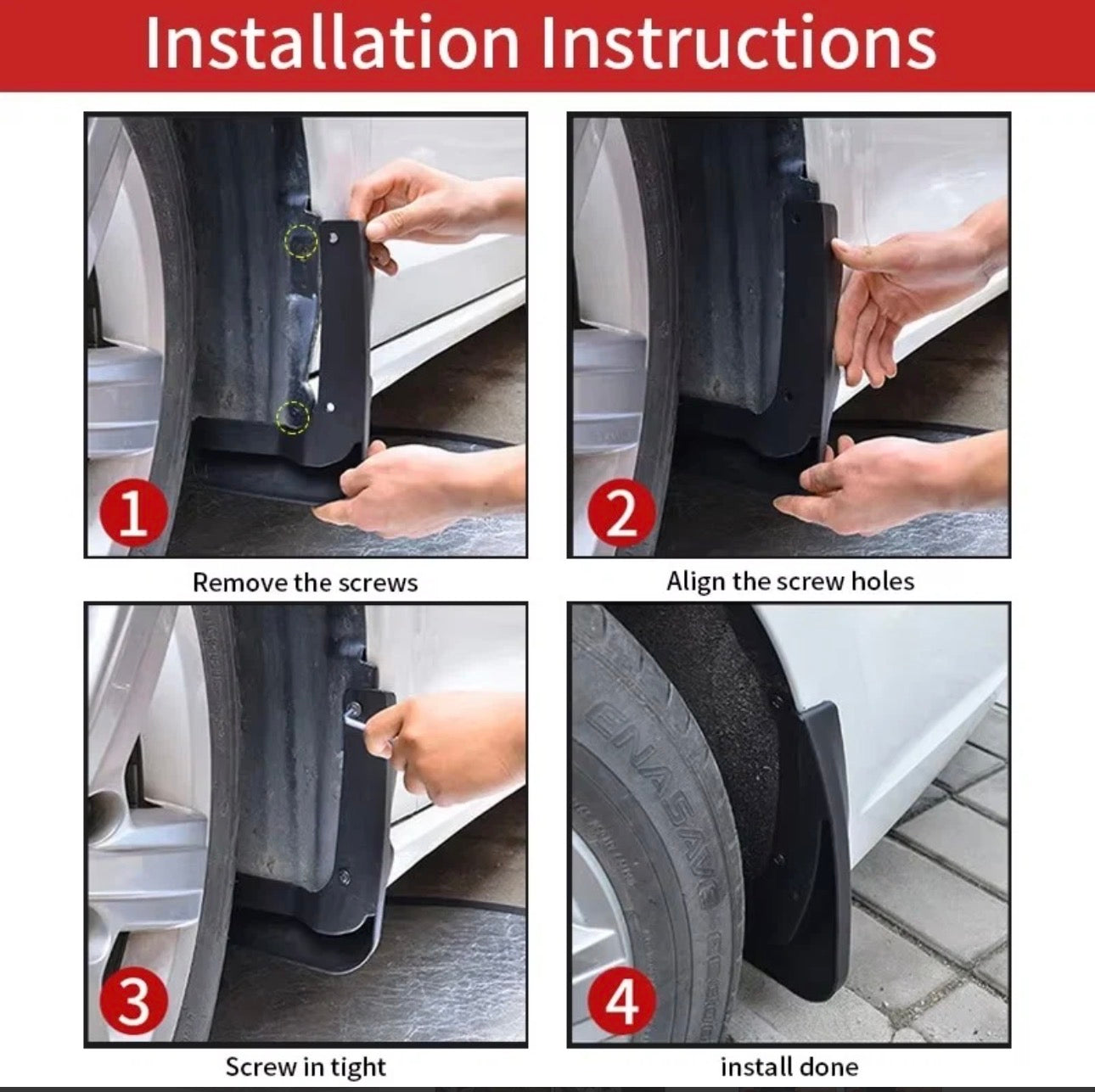 Kia Stonic Custom Fit Front Rear Mud Flaps In Premium Quality