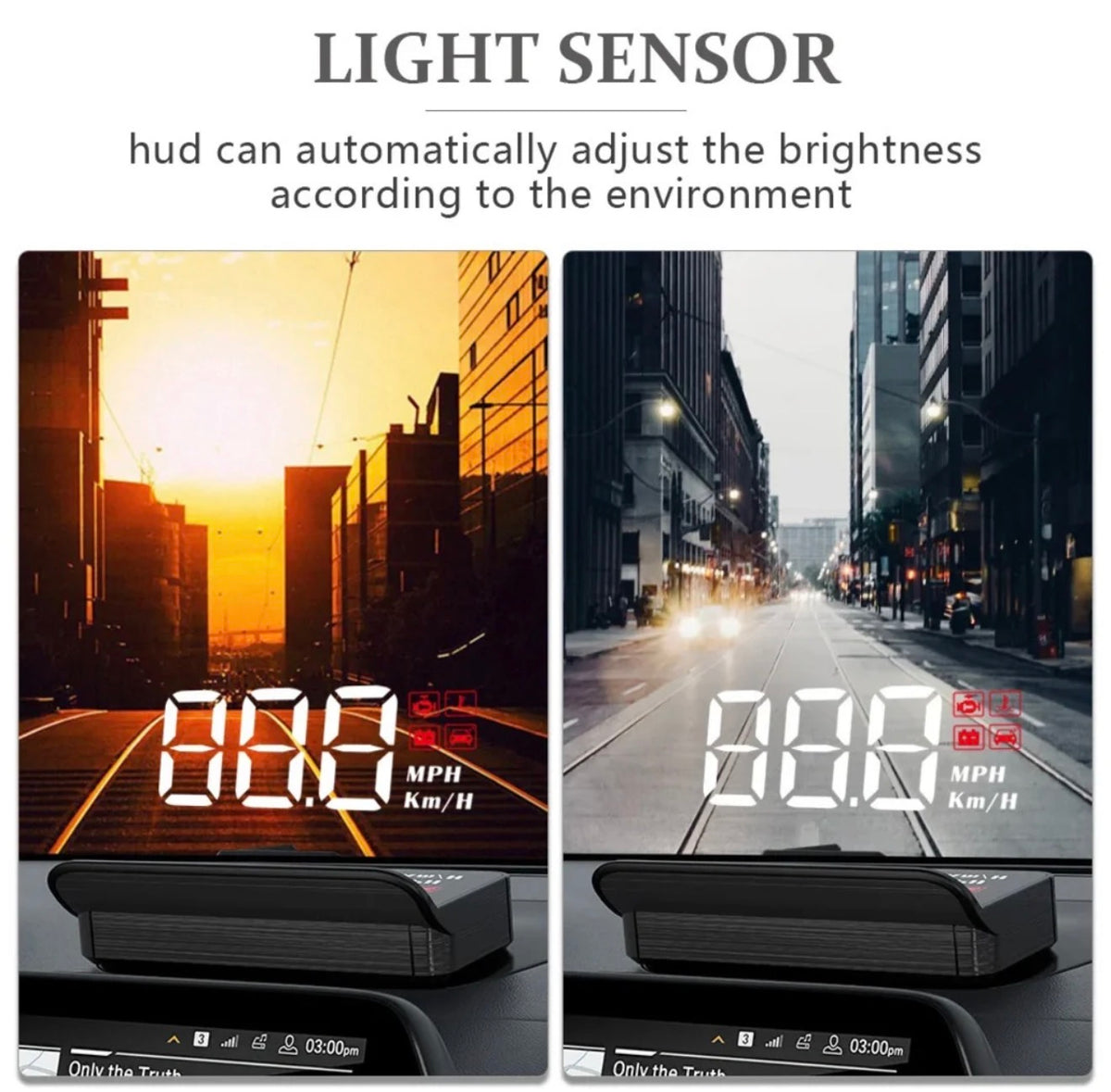 Universal M3 OBD2 HUD Digital Speedometer – Car Head Up Display