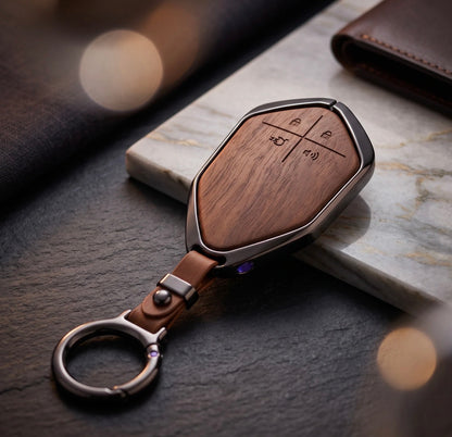 Deepal S05 Elite Series Zinc Alloy Key Case ( Brown)
