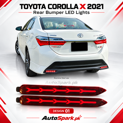 Toyota Corolla X Rear Bumper LED Lights 2021-2026