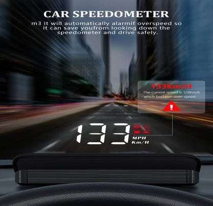 Universal M3 OBD2 HUD Digital Speedometer – Car Head Up Display