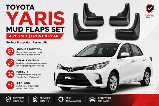 Toyota Yaris Mud Flaps 4Pcs – Premium Quality