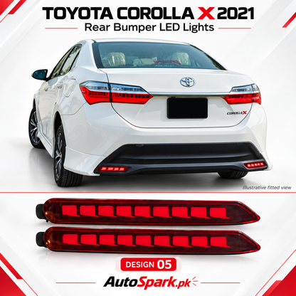 Toyota Corolla X Rear Bumper LED Lights 2021-2026
