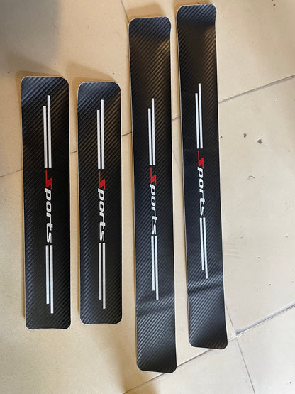 Textured Car Door Sill Protector 4pcs set