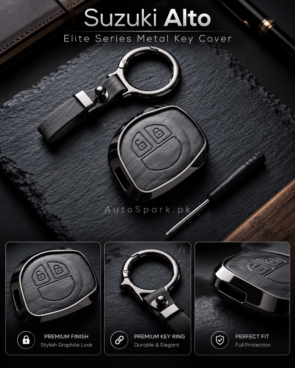 Suzuki Alto Elite Series Metal Key Cover