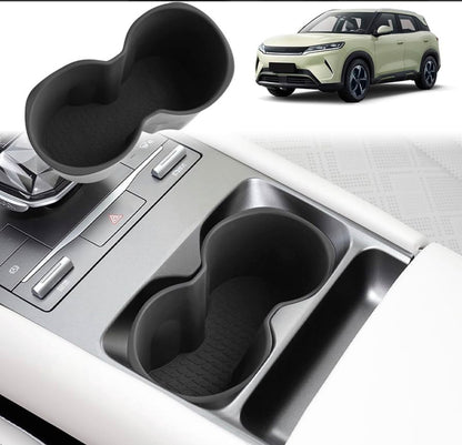 BYD Atto 2 Console Cup Holder Hard Silicone Protective Matt Black Colour