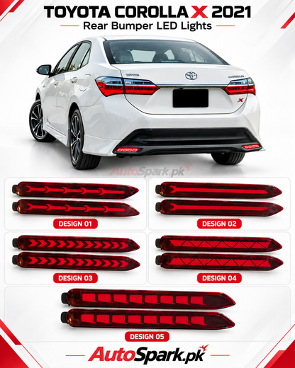 Toyota Corolla X Rear Bumper LED Lights 2021-2026