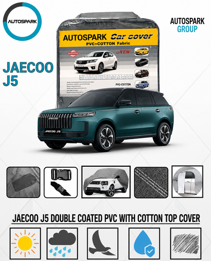 Jaecoo J5 Car Top Cover Waterproof PVC + Cotton, Dustproof Scratchproof