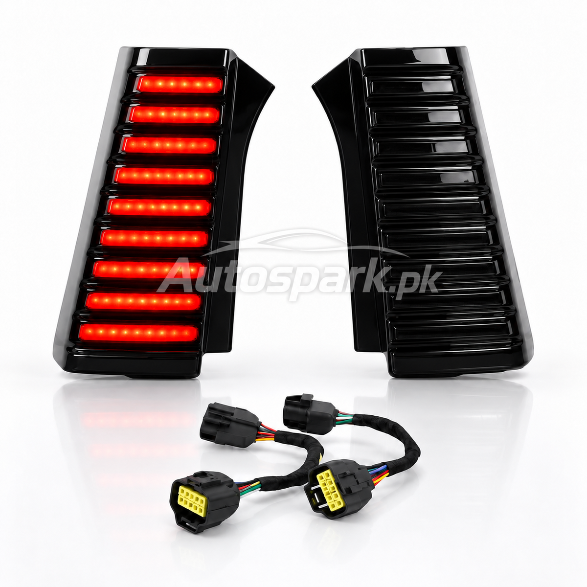 Jetour T2 LED Back Pillar Lights – Smoke Black | Premium Rear Pillar Lights