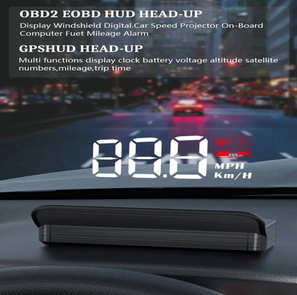 Universal M3 OBD2 HUD Digital Speedometer – Car Head Up Display