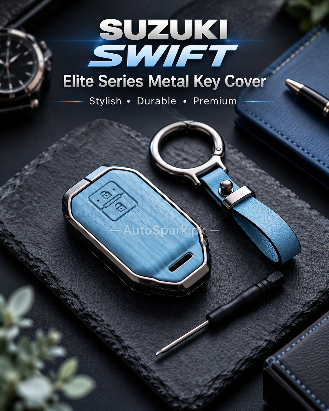 Suzuki Swift Elite Series Metal Key Cover model 2022-2026