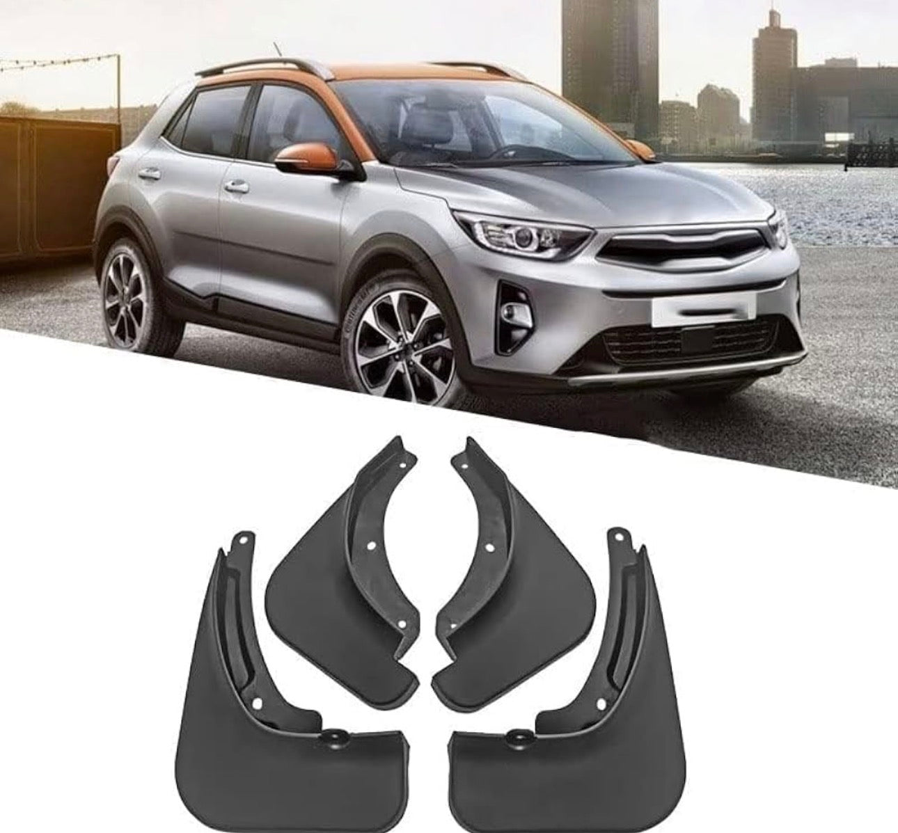Kia Stonic Custom Fit Front Rear Mud Flaps In Premium Quality