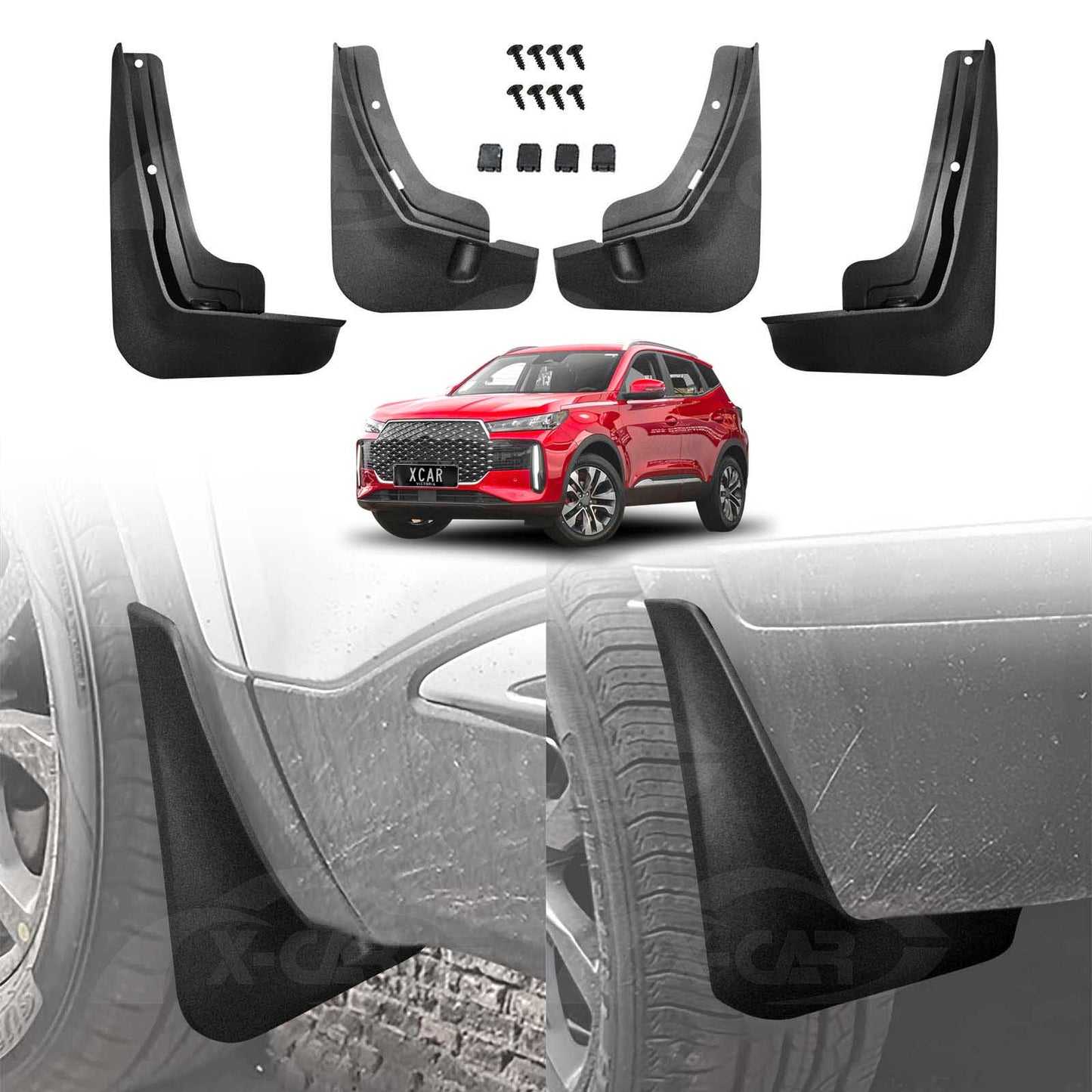 Cherry Tiggo 8 pro Mudflaps Geniune fitting 4pcs set-model 2026