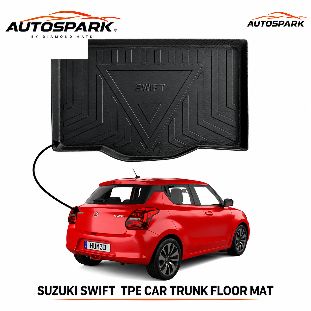 Suzuki Swift TPE Trunk Floor Mat