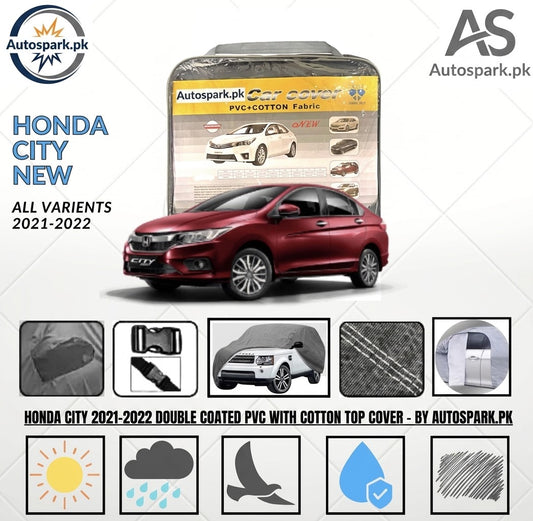 Honda City New (2021-2026) Double Coated PVC Cotton Top Car Cover
