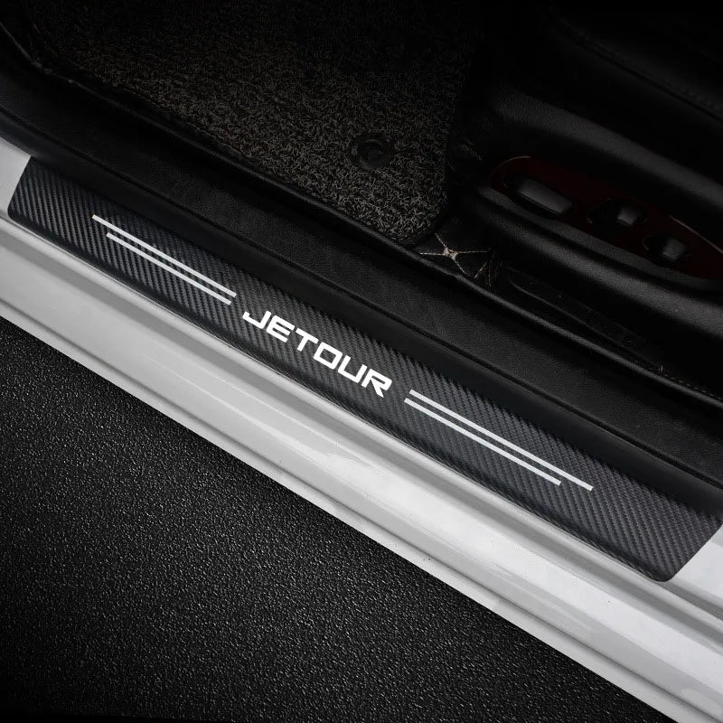 Textured Car Door Sill Protector 4pcs set
