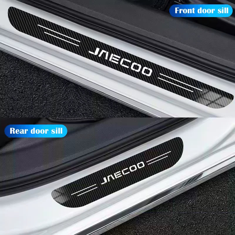 Textured Car Door Sill Protector 4pcs set
