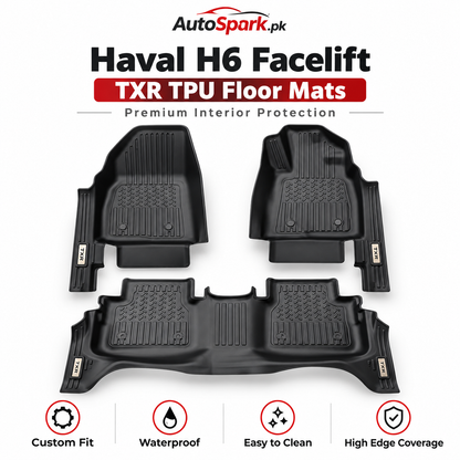 Haval H6 Facelift 2025–2026 TXR TPU Floor Mats – Premium Custom Fit