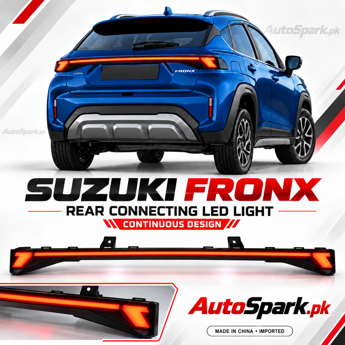Suzuki Fronx Rear Connecting LED Light – Continuous Desig