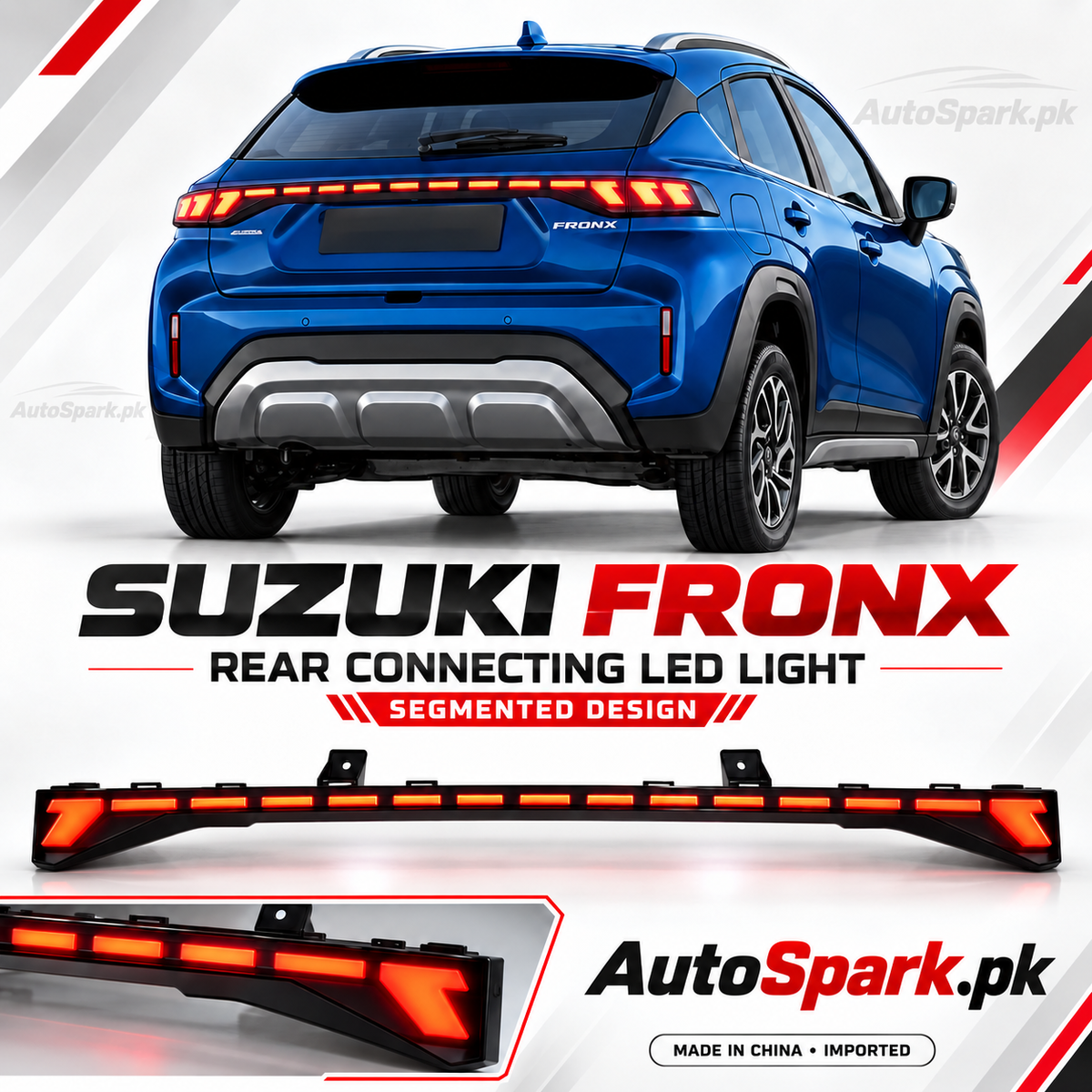 Suzuki Fronx Rear Connecting LED Light – Segmented Design