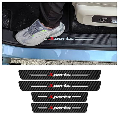 Textured Car Door Sill Protector 4pcs set