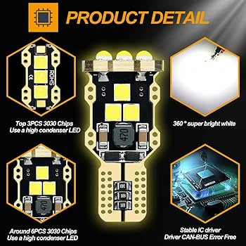 T10 LED parking bulb 9 led - Super bright led parking bulb canbus