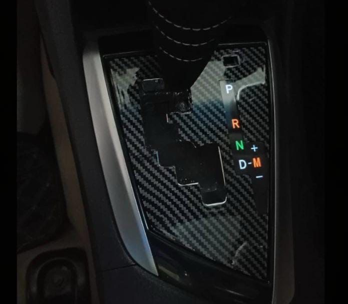 Toyota corolla gear shifter trim carbon fiber 1pc